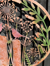 Charger l'image dans la galerie, Handmade rusty 60cm wall plaque of blackbird birds Tree Wall Plaque, Rusted coloured Metal, Garden/indoor Wall Art with peeling effect - Marissa's Garden & Gift