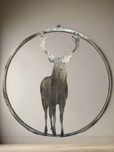 Afbeelding in Gallery-weergave laden, Handmade reindeer silver wall art for indoors/outdoors 30 x 1 x 32cm - Marissa's Garden & Gift