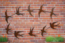 Afbeelding in Gallery-weergave laden, Handmade rusty Metal garden/outdoor Swallow Wall Art in flight - Marissa's Garden & Gift