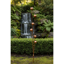 Laden Sie das Bild in den Galerie-Viewer, Handmade powder coated bronze poppy’s on a stake 120cm - Marissa's Garden & Gift