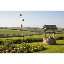 Laden Sie das Bild in den Galerie-Viewer, Handmade powder coated bronze poppy’s on a stake 120cm - Marissa's Garden & Gift