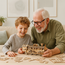 Load image into Gallery viewer, DIY Model wooden kit train - Marissa's Garden & Gift