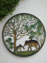 Load image into Gallery viewer, Handmade peeling tree of life elephant father and son wall art indoors/outdoors 60cm - Marissa's Garden & Gift