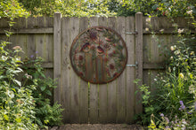 Indlæs billede til gallerivisning Handmade rusty 80cm wall plaque of robin birds Tree Wall Plaque, Rusted coloured Metal, Garden/indoor Wall Art with peeling effect - Marissa's Garden & Gift