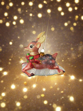 Load image into Gallery viewer, Glass Christmas deer woodland animal Christmas bauble tree hanging decoration/christmas/seasonal/ glass hanging item - Marissa's Garden & Gift