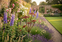 Load image into Gallery viewer, Handmade rusty mushrooms stake 75cm