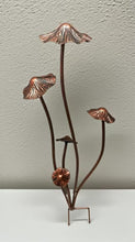 Load image into Gallery viewer, Handmade bronze powder coated mushrooms stake 80cm