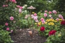 Load image into Gallery viewer, Handmade bronze powder coated mushrooms stake 80cm - Marissa's Garden & Gift