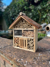 Afbeelding in Gallery-weergave laden, Handmade wooden house shaped large insect house - Marissa's Garden & Gift