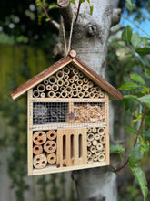 Afbeelding in Gallery-weergave laden, Handmade wooden house shaped large insect house - Marissa's Garden & Gift