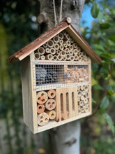 Afbeelding in Gallery-weergave laden, Handmade wooden house shaped large insect house - Marissa's Garden & Gift