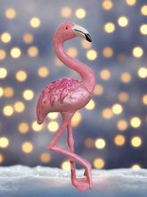 Load image into Gallery viewer, Christmas flamingo hanging decoration/christmas/seasonal/ glass hanging item - Marissa's Garden & Gift