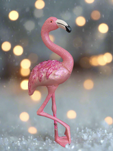Load image into Gallery viewer, Christmas flamingo hanging decoration/christmas/seasonal/ glass hanging item - Marissa's Garden & Gift
