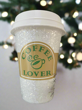 Load image into Gallery viewer, Coffee cup hanging decoration/christmas/seasonal/ glass hanging item - Marissa's Garden & Gift