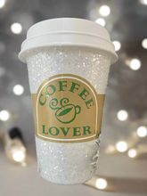 Load image into Gallery viewer, Coffee cup hanging decoration/christmas/seasonal/ glass hanging item - Marissa's Garden & Gift