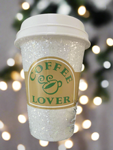 Load image into Gallery viewer, Coffee cup hanging decoration/christmas/seasonal/ glass hanging item - Marissa's Garden & Gift