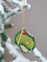 Indlæs billede til gallerivisning Glass Christmas golf course Christmas bauble tree hanging decoration/christmas/seasonal/ glass hanging item - Marissa's Garden & Gift