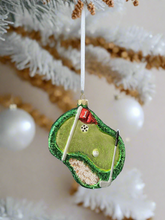 Indlæs billede til gallerivisning Glass Christmas golf course Christmas bauble tree hanging decoration/christmas/seasonal/ glass hanging item - Marissa's Garden & Gift