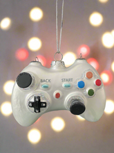 Afbeelding in Gallery-weergave laden, Glass Christmas tree video game controller Christmas bauble tree hanging decoration/christmas/seasonal/ glass hanging item - Marissa's Garden & Gift