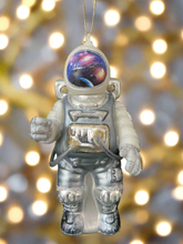 Load image into Gallery viewer, Glass Christmas astronaut Christmas bauble tree hanging decoration/christmas/seasonal/ glass hanging item - Marissa's Garden & Gift