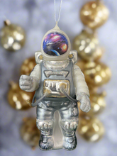 Load image into Gallery viewer, Glass Christmas astronaut Christmas bauble tree hanging decoration/christmas/seasonal/ glass hanging item - Marissa's Garden & Gift