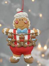 Load image into Gallery viewer, Resin Christmas gingerbread man Christmas bauble tree hanging decoration/christmas/seasonal/ resin hanging item - Marissa's Garden & Gift