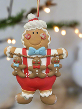 Load image into Gallery viewer, Resin Christmas gingerbread man Christmas bauble tree hanging decoration/christmas/seasonal/ resin hanging item - Marissa's Garden & Gift