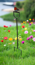 Load image into Gallery viewer, Handmade powder coated robin on a fork sculpture 105cm tall - Marissa's Garden & Gift