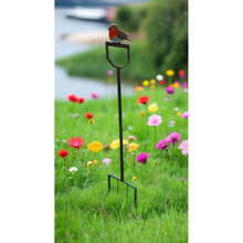 Load image into Gallery viewer, Handmade powder coated robin on a fork sculpture 105cm tall - Marissa's Garden & Gift