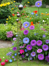 Load image into Gallery viewer, Handmade stainless steel balls rusty poles garden decor,Metal garden decor, metal yard art, outdoor metal decor,metal garden sculpture 138cm - Marissa's Garden & Gift