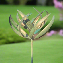 Load image into Gallery viewer, Burghley garden wind sculpture spinner verdigris - Marissa's Garden & Gift