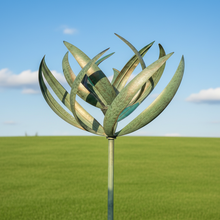 Laden Sie das Bild in den Galerie-Viewer, Burghley garden wind sculpture spinner verdigris - Marissa's Garden & Gift