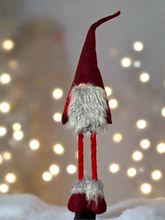 Load image into Gallery viewer, Handmade extending legs red and grey gonk 106cm - Marissa's Garden & Gift