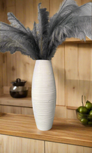 Laden Sie das Bild in den Galerie-Viewer, Handmade 60cm tall white washed modern bamboo vase - Marissa's Garden & Gift