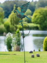 Load image into Gallery viewer, Handmade powder coated parrot sculpture rocker 164cm tall - Marissa's Garden & Gift