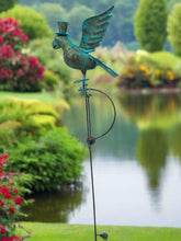 Load image into Gallery viewer, Handmade powder coated parrot sculpture rocker 164cm tall - Marissa's Garden & Gift