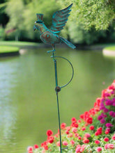 Load image into Gallery viewer, Handmade powder coated parrot sculpture rocker 164cm tall - Marissa's Garden & Gift