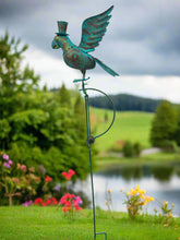 Load image into Gallery viewer, Handmade powder coated parrot sculpture rocker 164cm tall - Marissa's Garden & Gift