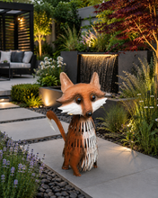 Indlæs billede til gallerivisning Handmade garden metal fox powder coated 40 x 20 x 32cm