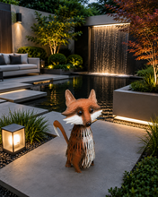 Indlæs billede til gallerivisning Handmade garden metal fox powder coated 40 x 20 x 32cm