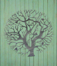 Load image into Gallery viewer, Tree of life silver with a black touch wall art for outdoors and indoors 60cm - Marissa's Garden & Gift