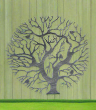 Load image into Gallery viewer, Tree of life silver with a black touch wall art for outdoors and indoors 60cm - Marissa's Garden & Gift