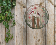 Afbeelding in Gallery-weergave laden, Handmade rusty 60cm wall plaque of robin birds Tree Wall Plaque, Rusted coloured Metal, Garden/indoor Wall Art with peeling effect - Marissa's Garden & Gift