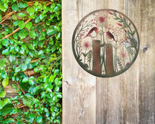Afbeelding in Gallery-weergave laden, Handmade rusty 60cm wall plaque of robin birds Tree Wall Plaque, Rusted coloured Metal, Garden/indoor Wall Art with peeling effect - Marissa's Garden & Gift