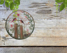 Indlæs billede til gallerivisning Handmade rusty 60cm wall plaque of robin birds Tree Wall Plaque, Rusted coloured Metal, Garden/indoor Wall Art with peeling effect - Marissa's Garden & Gift