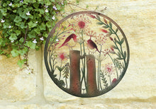 Afbeelding in Gallery-weergave laden, Handmade rusty 60cm wall plaque of robin birds Tree Wall Plaque, Rusted coloured Metal, Garden/indoor Wall Art with peeling effect - Marissa's Garden & Gift