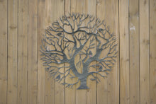 Afbeelding in Gallery-weergave laden, Tree of life silver with a black touch wall art for outdoors and indoors 60cm - Marissa's Garden & Gift