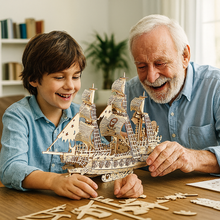 Afbeelding in Gallery-weergave laden, DIY Model wooden kit Pirate ship - Marissa's Garden & Gift
