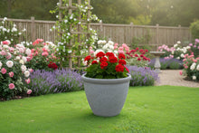 Laden Sie das Bild in den Galerie-Viewer, 26cm Chatsworth grey embossed pot - Marissa's Garden & Gift