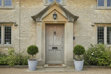 Load image into Gallery viewer, 29cm 2 x Blenheim polyresin off white recycled flower pots - Marissa's Garden & Gift